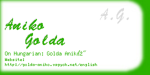 aniko golda business card